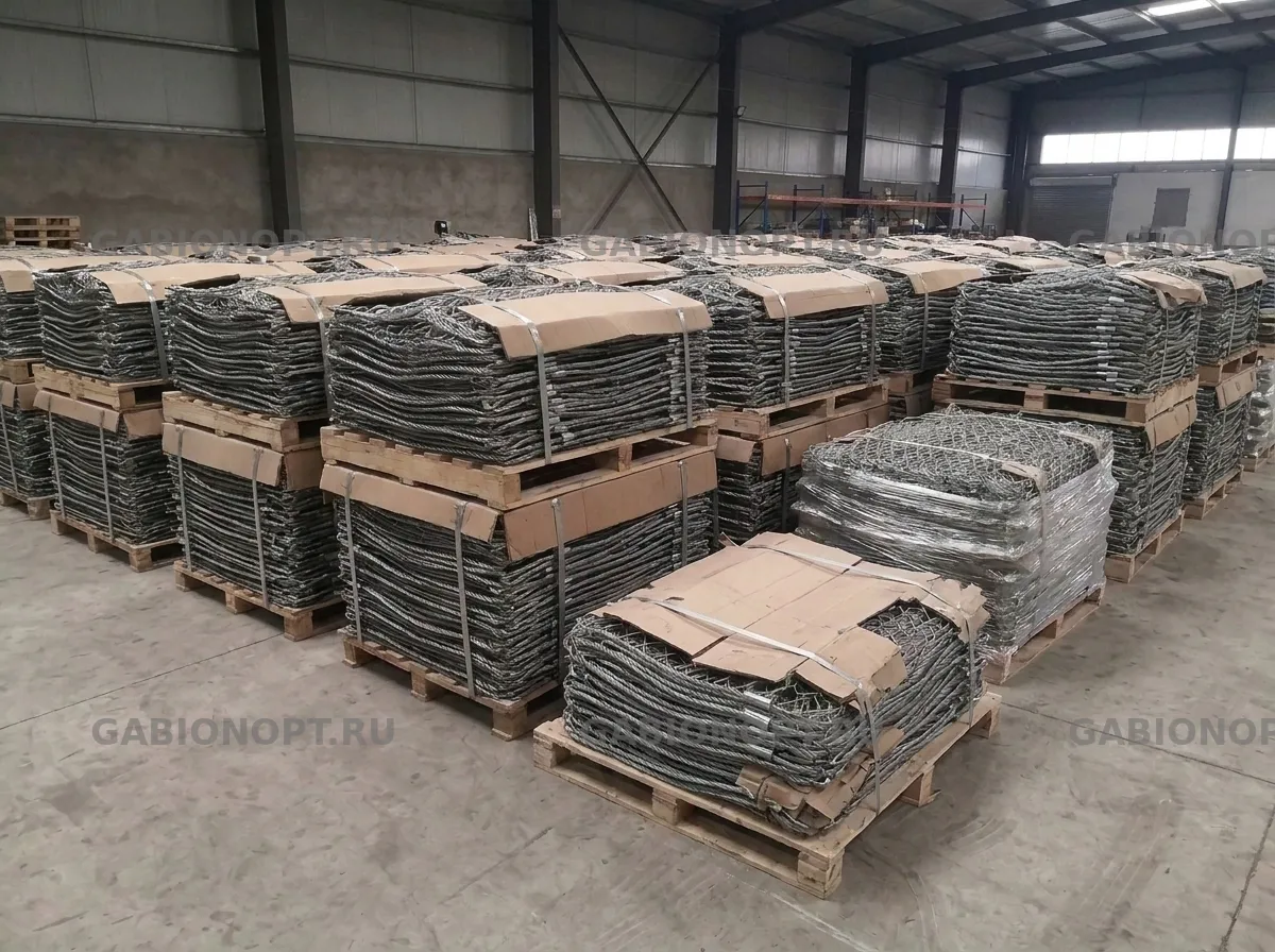 Склад готовой тросовой сетки